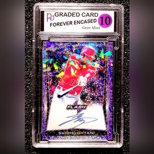 Shohei Ohtani Cracked Ice Holographic Baseball Rookie Card Limited